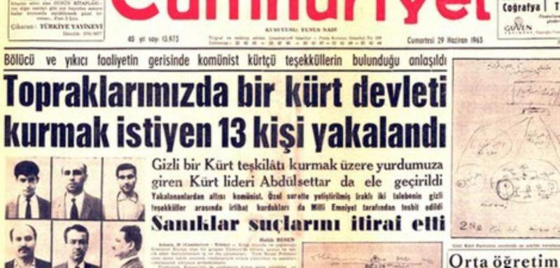 23'ler Tutuklamasının Cumhuriyet gazetesindeki haberi