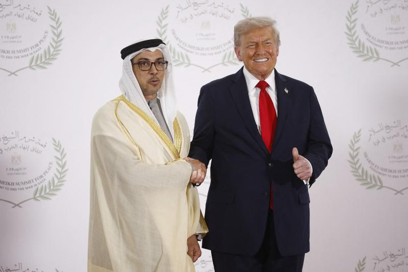Trump-Mansur (AFP)