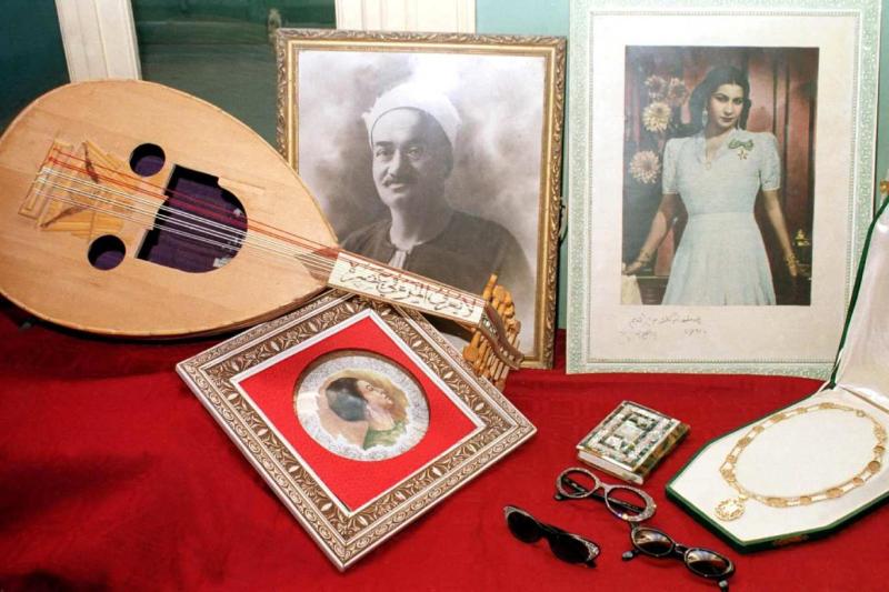 Ses sanatçısı Ümmü Gülsüm'ün kullandığı kişisel eşyalar