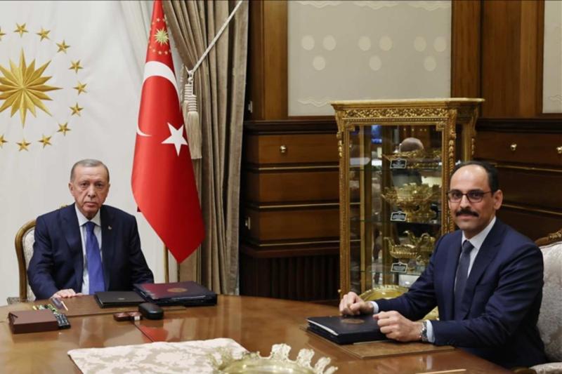 !!Milli İstihbarat Teşkilatı (MİT) Başkanı İbrahim Kalın ile Cumhurbaşkanı Recep Tayyip Erdoğan / Fotoğraf: AA