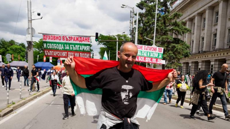 Protesto, şehir merkezinin büyük bölümünde trafiği durma noktasına getirdi / Fotoğraf: Anastas Tarpanov