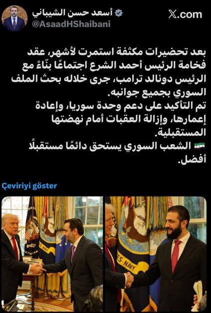 Eş-Şeybani'nin sosyal medya açıklaması