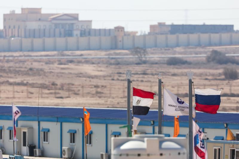 Mısır'ın ilk nükleer santrali olan Dabaa Nükleer Santrali'nin inşaat alanı / Fotoğraf: Mısır Nükleer Santraller İdaresi