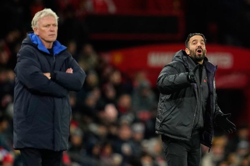 David Moyes ve Ruben Amorim (AP)