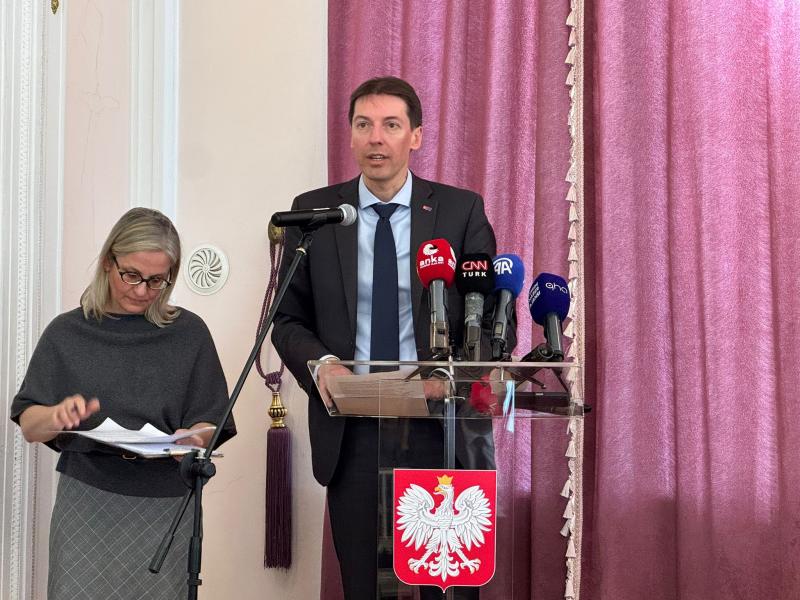 Resim simgesi Avrupa Birliği Türkiye Delegasyonu Maslahatgüzarı Jurgis Vilcinskas.