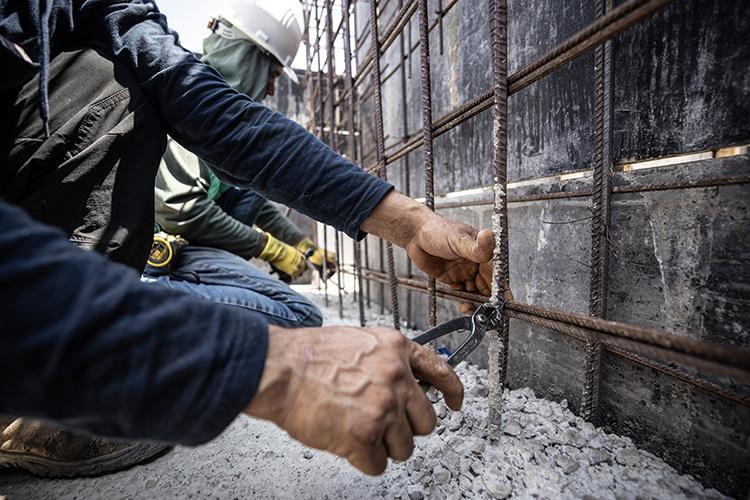 Sığınak çevresinin takviye edilişi.