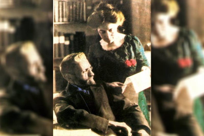 Eliezer Ben-Yehuda ve ikinci eşi Hemda, 1912