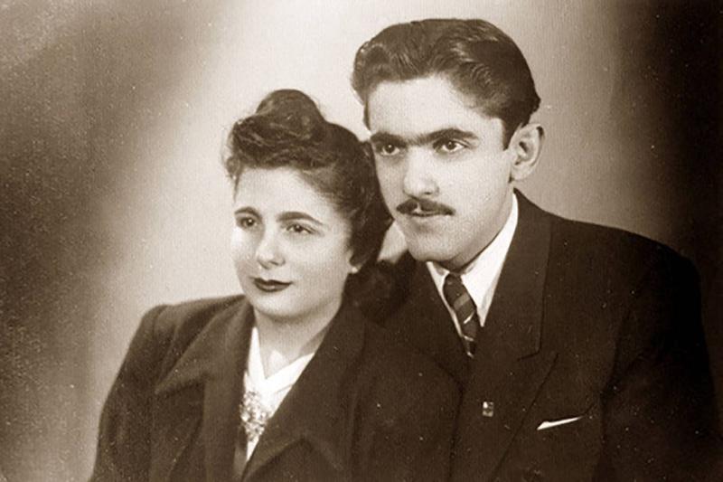 Ümit Yaşar Oğuzcan ve eşi Özhan Hanım'ın 1948 yılındaki düğünlerinden bir anı