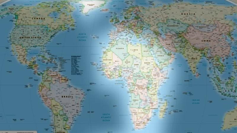 Togo, BM üye devletlerinden Afrika'nın gerçek boyutunu gösteren bir harita kullanmalarını isteyecek / Harita: Reuters