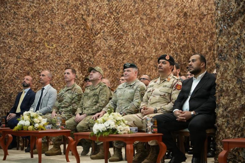Libya'nın Sirte şehrinde düzenlenen “Flintlock-2026” tatbikatlarının açılış töreninde Türkiye, Libya ve ABD'den üst düzey liderler, 14 Nisan 2026 / Fotoğraf: AFRICOM