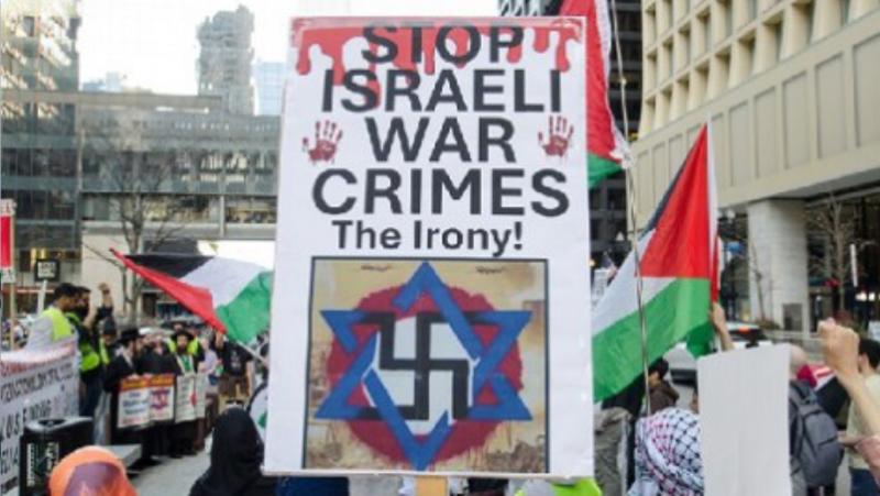 Amerika'da İsrail karşıtı bir protesto