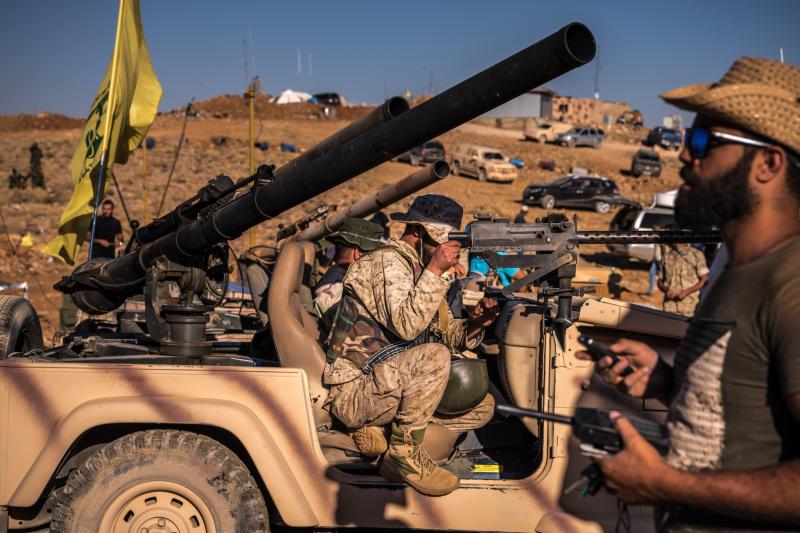 Lübnan-Suriye sınır bölgesindeki Hizbullah üyeleri / Fotoğraf: The New York Times