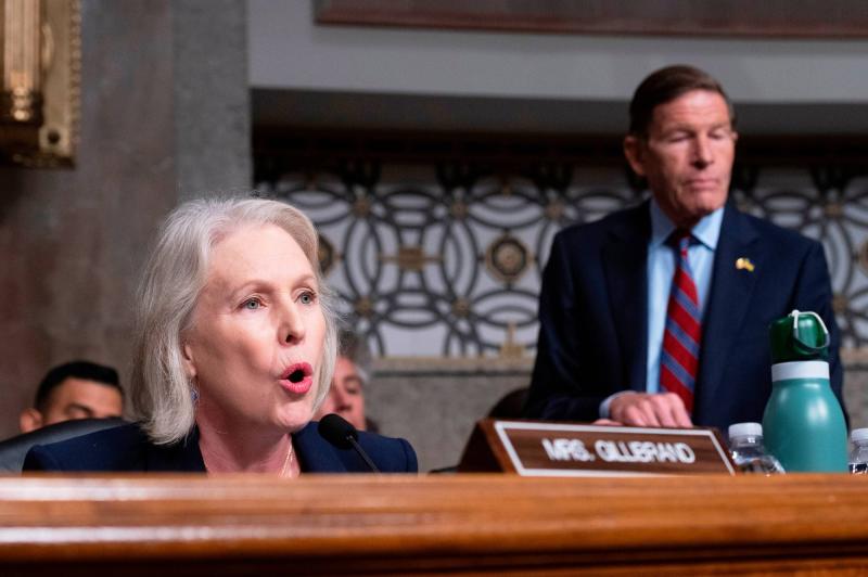 Demokrat Senatör Kirsten Gillibrand, Kongre’deki bir oturumda... 30 Nisan 2026 / Fotoğraf: AP