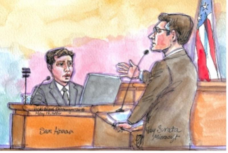 OpenAI CEO'su Sam Altman, Avukat Jay Jurata tarafından sorgulanırken / Fotoğraf: Reuters