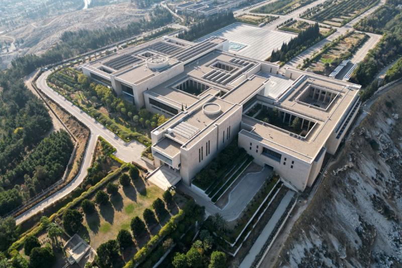Şam'daki Cumhurbaşkanlığı Sarayı'nın havadan görünümü, 21 Eylül 2025 / Fotoğraf: Reuters