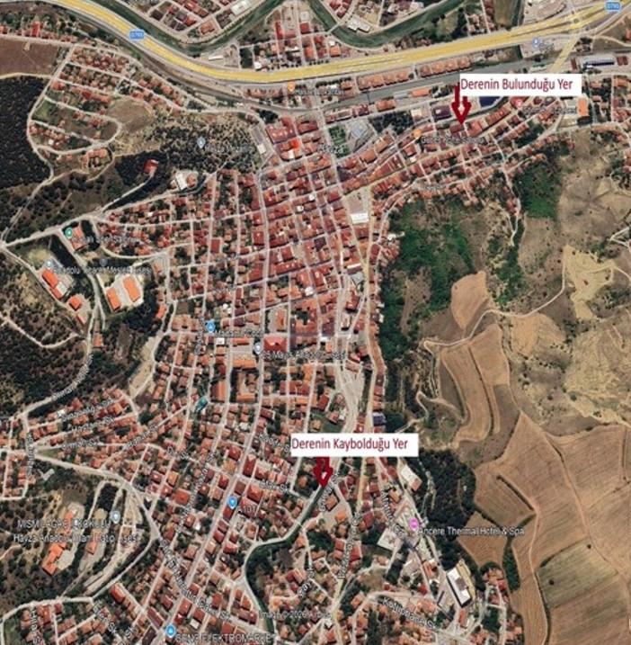 Şekil 1. Betona gömülmüş mansabı olmayan Hacıosman Deresi