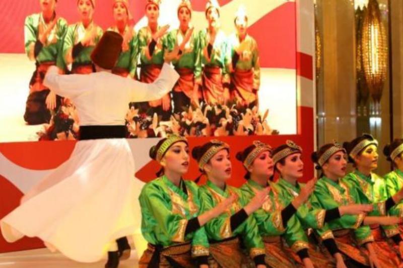 Tari saman dansı, Endonezya ile Türkiye arasındaki diplomatik ilişkilerin 70. yıl dönümü kutlamalarına renk kattı / Fotoğraf: KBRI Ankara, Türkiye