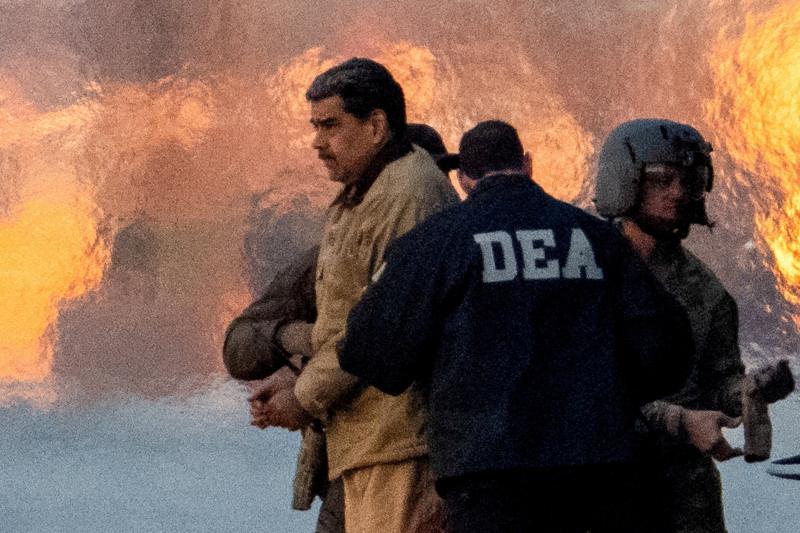 Gözaltına alınan Venezuela Devlet Başkanı Nicolás Maduro, ABD'nin New York şehrinin Midtown Manhattan bölgesindeki bir federal mahkemeye götürülüyor, 5 Ocak 2026 / Fotoğraf: Reuters