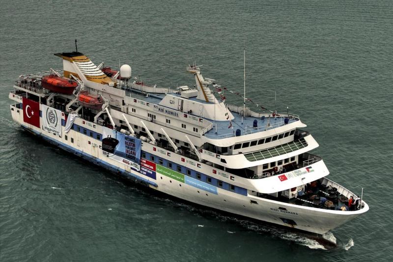 31 Mayıs 2010 tarihinde İsrail güçlerinin Gazze'ye insani yardım taşıyan filoya düzenlediği saldırıyla tanınan Mavi Marmara gemisi / Fotoğraf: İHH