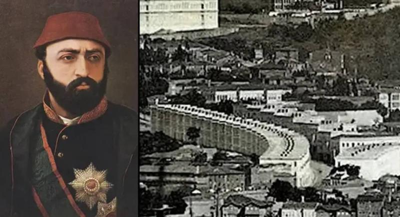 Sultan Abdülaziz ve onun emriyle 1875 yılında Dolmabahçe Sarayı çalışanlarına lojman sağlamak ve inşa edilmesi planlanan Aziziye Camii'ne gelir (akar) üretmek amacıyla mimar Sarkis Balyan'a yaptırılan tarihi Akaretler Sıra Evleri