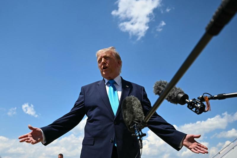 ABD Başkanı Donald Trump, 20 Mayıs 2026'da Washington'da gazetecilere konuşuyor / Fotoğraf: AFP