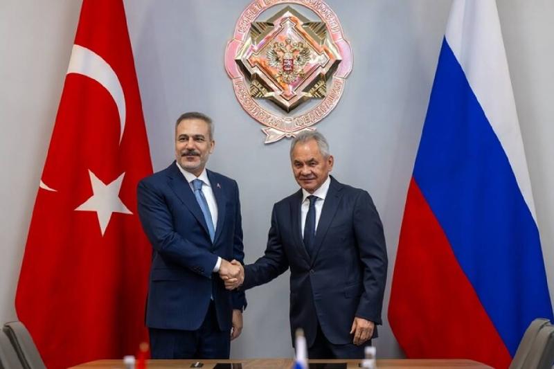 Dışişleri Bakanı Hakan Fidan, Rusya ziyareti kapsamında Moskova'da, Rusya Güvenlik Konseyi Sekreteri Sergey Şoygu ile bir araya geldi / Fotoğraf: Mustafa Hatipoğlu-AA