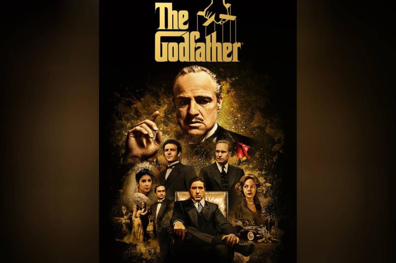 Francis Ford Coppola'nın yönettiği 1972 yapımı sinema klasiği The Godfather (Baba) filminin hayran yapımı sanatsal bir afişi