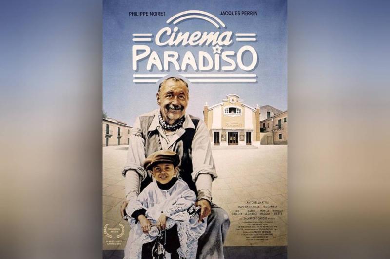 İtalyan sinemasının başyapıtlarından olan 1988 yapımı Cinema Paradiso (Cennet Sineması) filminin resmi afişi