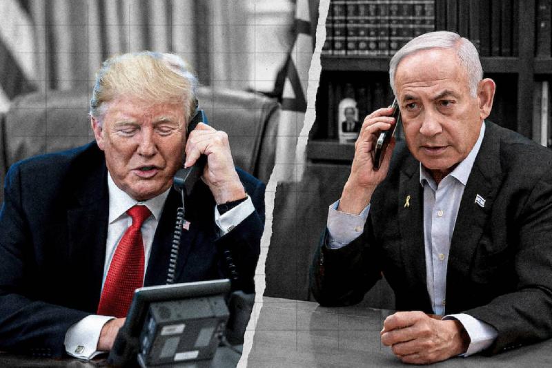 Trump ve İsrail arasındaki ilişkilerdeki gerilimler / Kolaj: Independent Arabia 
