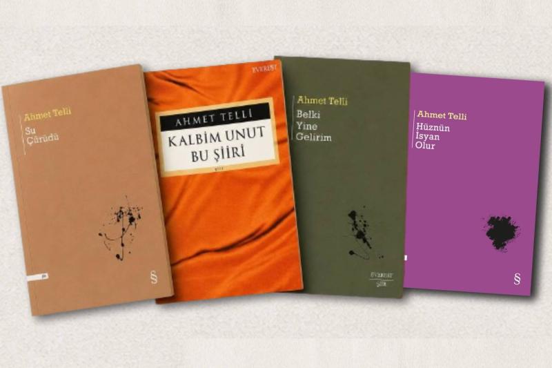 "Su Çürüdü", "Kalbim Unut Bu Şiiri", "Belki Yine Gelirim" ve "Hüznün İsyan Olur", Ahmet Telli'nin şiir serüveninin kilometre taşları arasında yer alıyor
