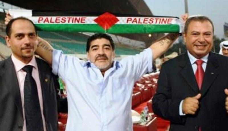 Diego Maradona, yaşamı boyunca Filistin'e verdiği desteği birçok kez kamuoyu önünde dile getirmişti / Fotoğraf: Al Wasl FC