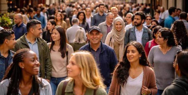 Fârâbî'ye göre erdemli şehir, farklı dinlerin ve kültürlerin bir arada yaşayabildiği şehirdir / Görsel: AI Generated