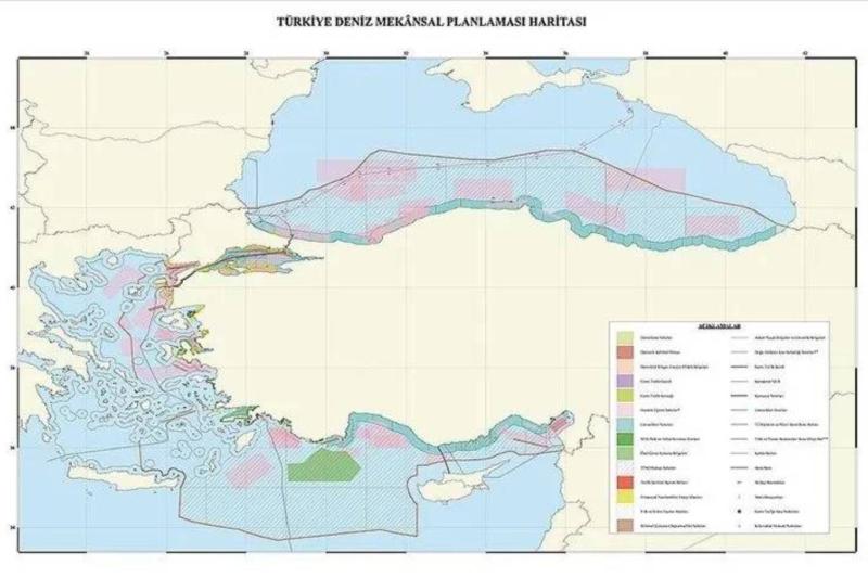 Mavi Vatan yaklaşımı, Türkiye'nin deniz yetki alanları, deniz güvenliği ve Doğu Akdeniz'deki jeopolitik çıkarlarını bütüncül bir strateji çerçevesinde ele alırken, KKTC bu yaklaşımın Doğu Akdeniz ayağında merkezi bir konumda yer alıyor / Görsel: AA