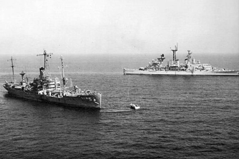 1967 Savaşı'nda İsrail tarafından vurulan ABD'ye ait USS Liberty savaş gemisi / Fotoğraf: U.S. Navy