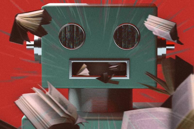 Anthropic'in milyonlarca kitabı taradığı süreç, ABD'deki telif davalarında ortaya çıkan şirket belgeleriyle kamuoyunun gündemine geldi / Görsel: The Washington Post (AI-generated)