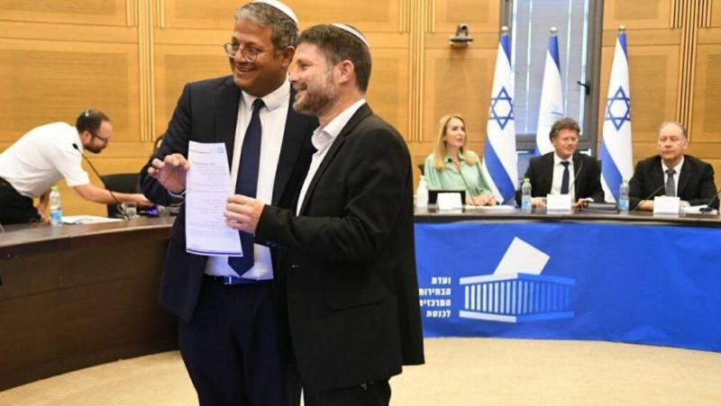 İsrail Ulusal Güvenlik Bakanı Itamar Ben Gvir ile Maliye Bakanı Bezalel Smotrich, yerleşim politikalarına verdikleri destekle sık sık gündeme geliyor / Fotoğraf: Noam Moskowitz-Flash90