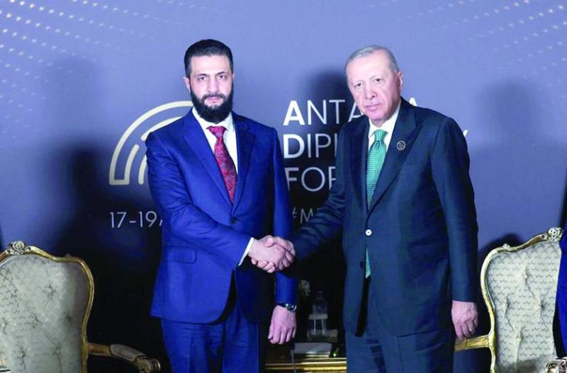 Cumhurbaşkanı Recep Tayyip Erdoğan, Antalya Diplomasi Forumu’nda Suriye Cumhurbaşkanı Ahmed eş-Şera’yı kabul etti / Fotoğraf: Türkiye Cumhurbaşkanlığı (Arşiv)