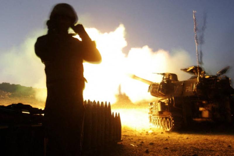 İsrail tanklarının top atışı / Fotoğraf: AFP