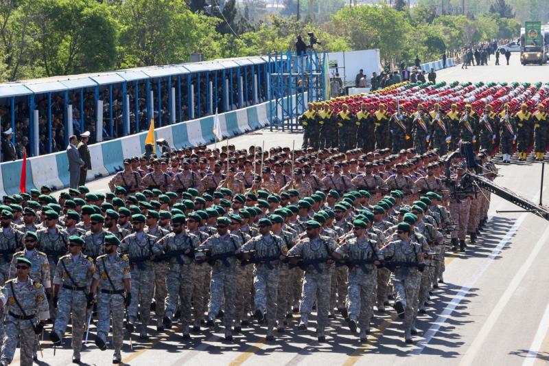 Tahran'da, İran'da her yıl düzenlenen Ordu Günü vesilesiyle düzenlenen askerî geçit töreninden, 18 Nisan 2025 / Fotoğraf: AFP
