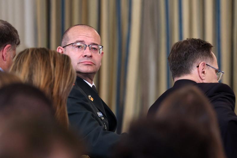 İsrail istihbarat teşkilatı (Mossad)'ın yeni başkanı Roman Gofman, 29 Eylül 2025'te ABD’nin başkenti Washington'daki Beyaz Saray'da