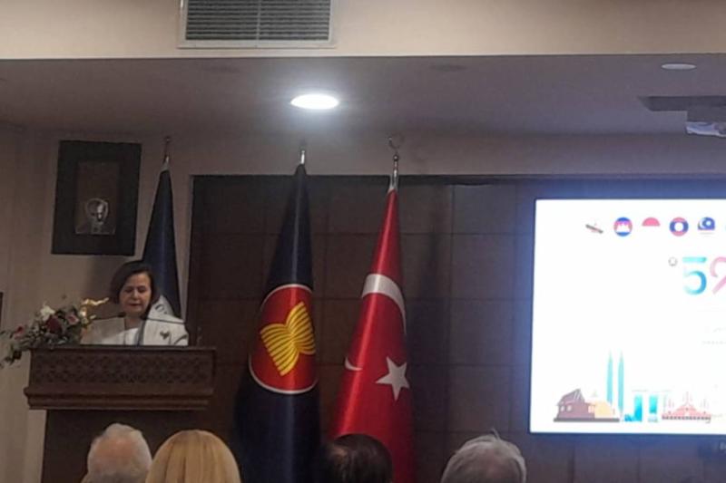 Dışişleri Bakan Yardımcısı Büyükelçi Berris Ekinci konuşuyor