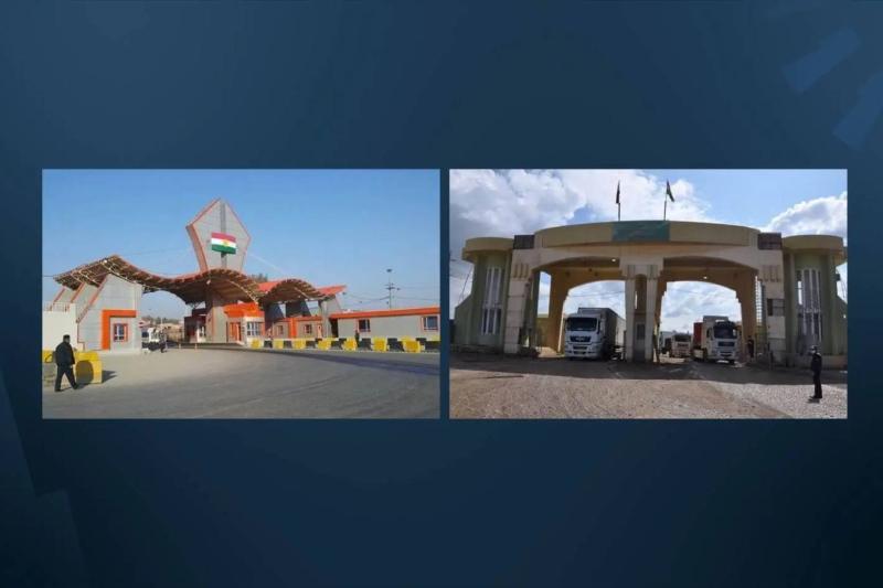 Habur Sınır Kapısı'nın Irak Kürdistan Bölgesi tarafından görünümü