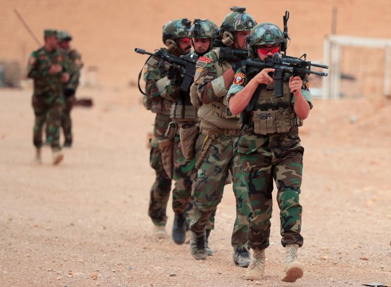 Irak’ın Anbar çölünde DEAŞ militanlarına karşı düzenlenen operasyona katılan Irak Özel Kuvvetleri, 23 Nisan 2022 / Fotoğraf: Reuters