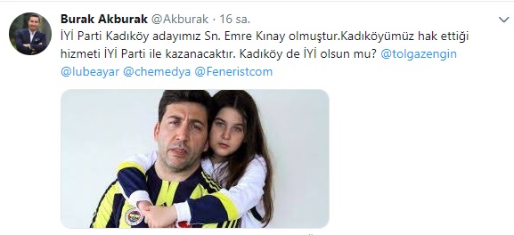 burak akburak emre kınay iyi parti tweet