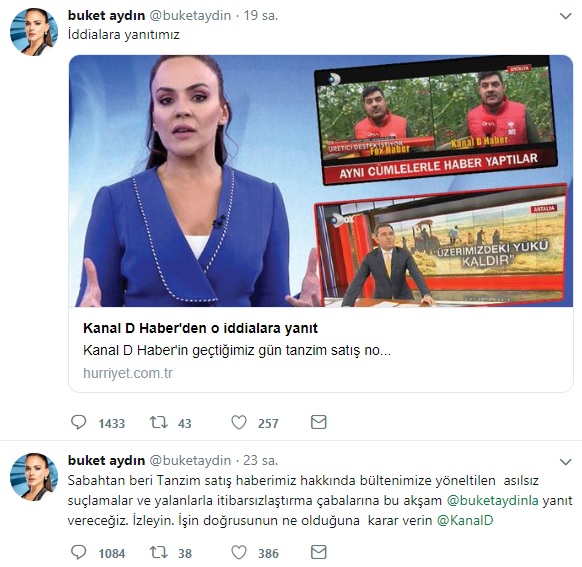 buket aydın tanzim tweet