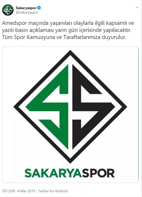 sakaryaspor tweet.JPG