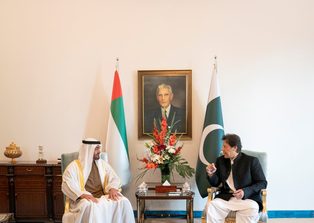 Abu dabi veliaht prensi muhammed bin zayid al nahyan pakistan başbakanı imran han